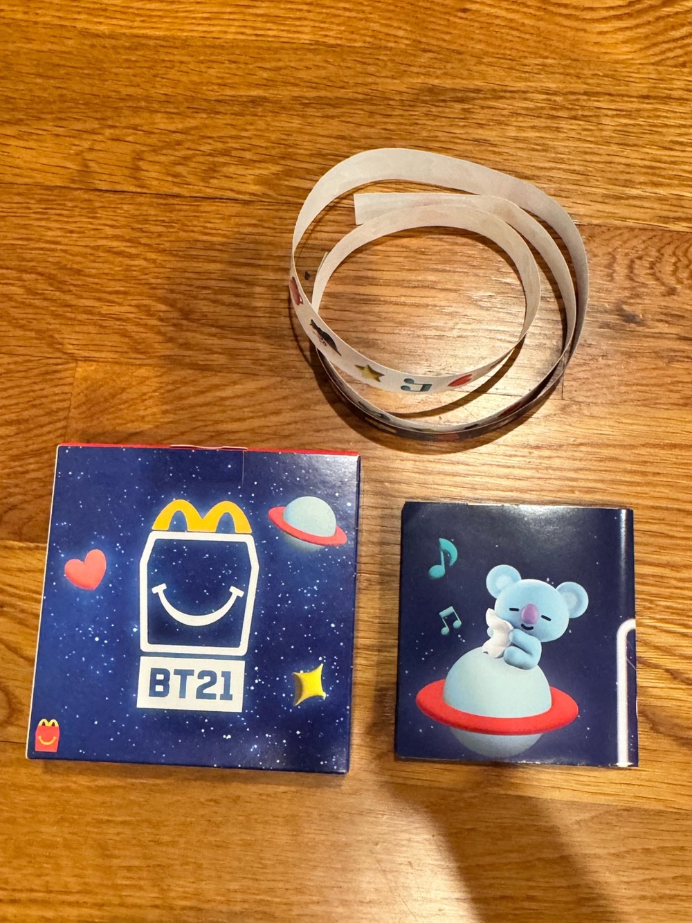 McDonald’s Happy Meal BT21 BTS Poster Sticker Roll